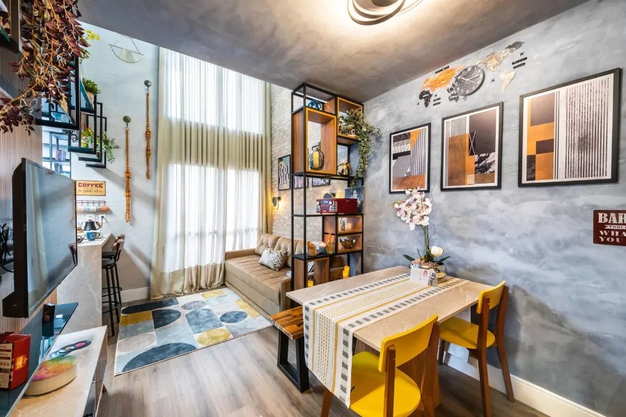 Sala do apartamento River One no Butantã, São Paulo