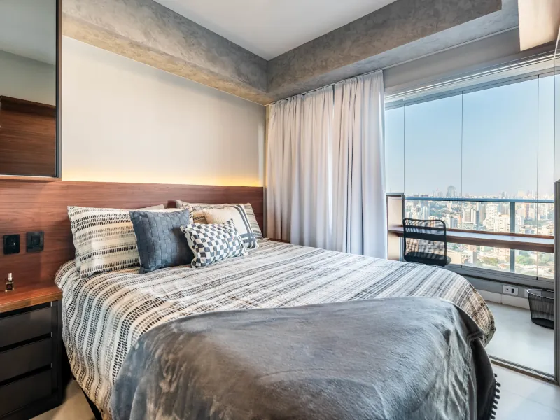 Quarto do apartamento River One Skyline Premium